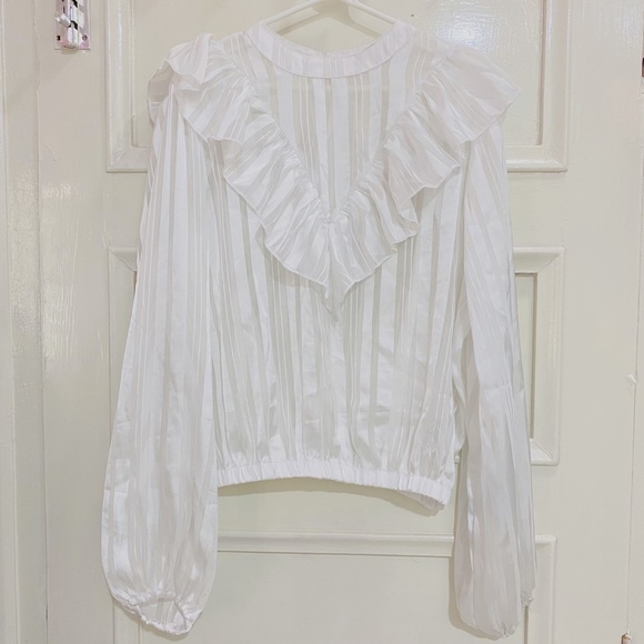 Tops - Victorian White Blouse